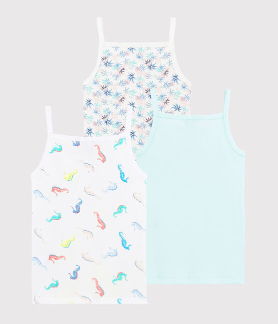 Lot de 3 chemises à bretelles océans petite fille variante 1