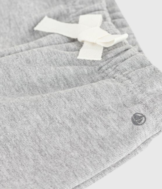 Pantalon bébé en coton uni gris FUMEE CHINE