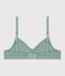Soutien-gorge enfant en coton vert PAUL