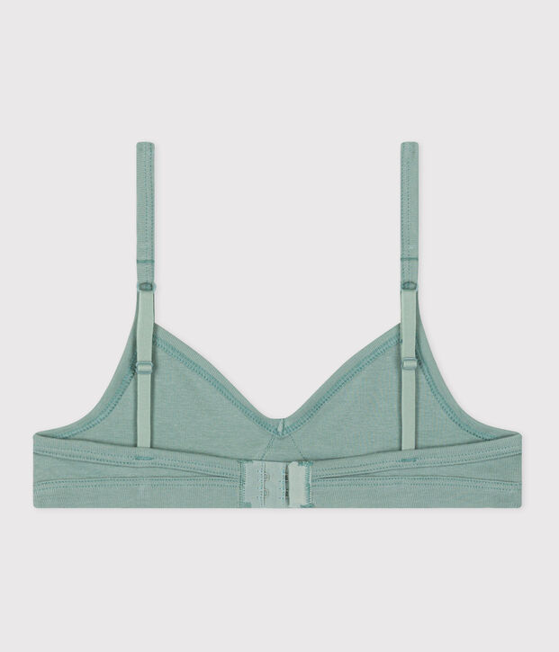 Soutien-gorge enfant en coton vert