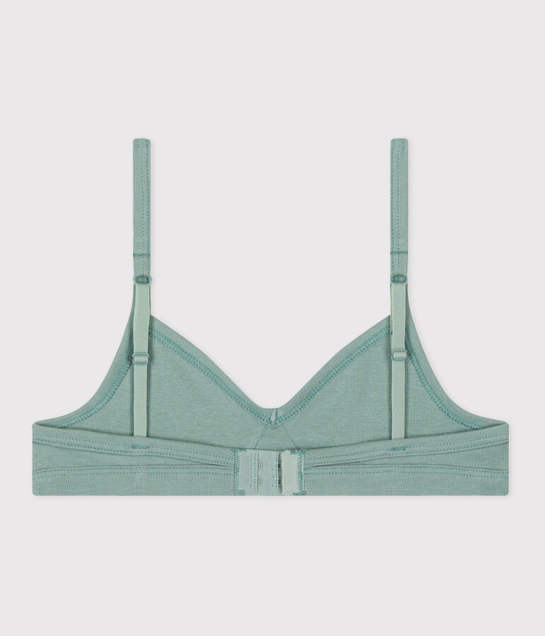 Soutien-gorge enfant en coton vert PAUL
