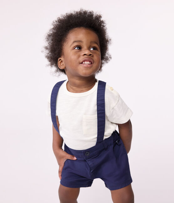 Petit Bateau Vêtement Bébé Salopette Courte Bio Petit Bateau