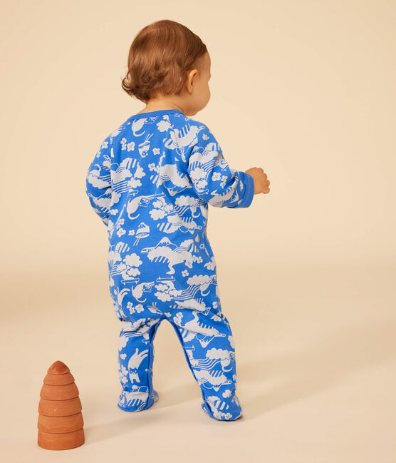 Pyjama zippé en coton bébé FUJI/ MARSHMALLOW
