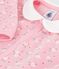 Pyjama b&eacute;b&eacute; en velours avec col, imprim&eacute; &agrave; fleurs rose/multicouleur