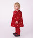 Robe b&eacute;b&eacute; en velours manches longues et broderies motif n&oelig;uds