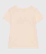 Tee-shirt en jersey léger enfant fille blanc AVALANCHE/ MEDIEVAL