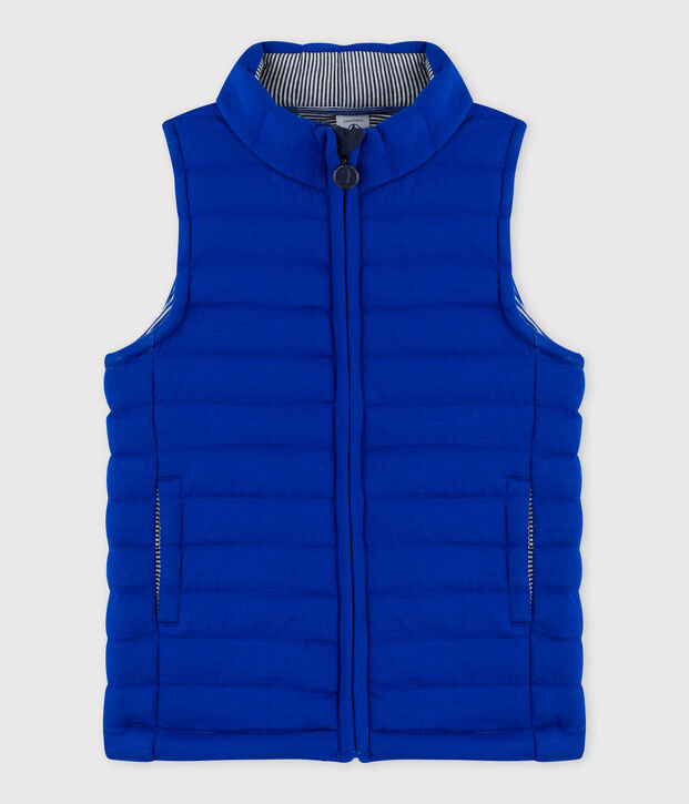 Blouson sans manche fille/gar&ccedil;on bleu