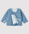 Cardigan bébé en tubique gris TEMPETE