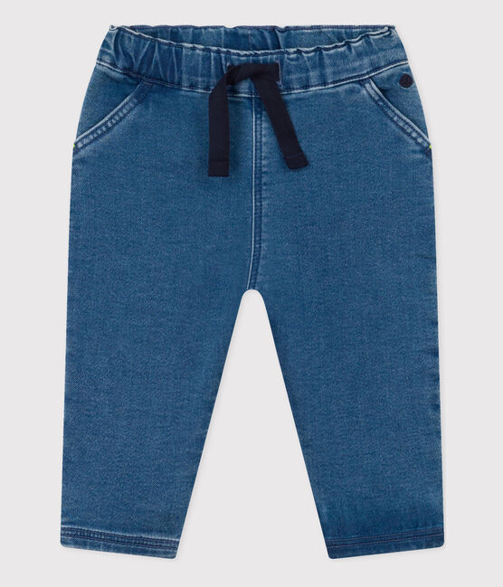 Jean bébé en denim écoresponsable bleu BLEU DELAVE