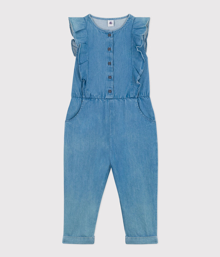 Combinaison enfant fille bleu DENIM CLAIR