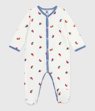 Pyjama bébé en velours imprimé