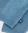 Cardigan bébé en tricot laine et coton uni à col ADRIATIC