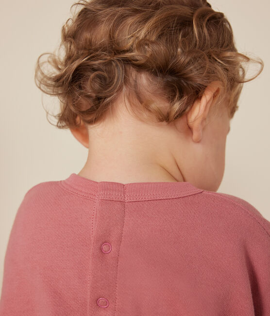 Sweatshirt en molleton bébé rose ROSEWOOD