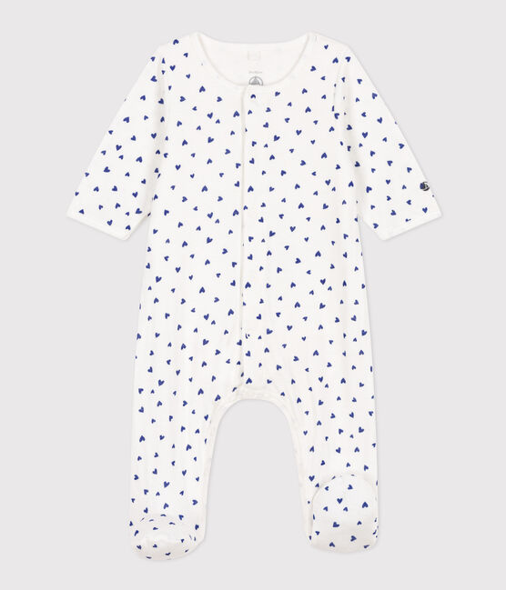 Bodyjama coeur en tubique blanc MARSHMALLOW/ NEWBLEU