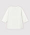 Veste cérémonie en chaîne et trame bébé fille blanc MARSHMALLOW