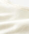 Chemise à bretelles petite fille en coton laine soie blanc MARSHMALLOW