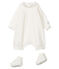 Ensemble combinaisons et chaussons bébé blanc MARSHMALLOW