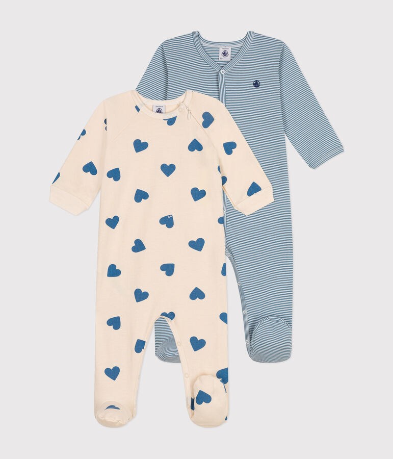 Lot de 2 pyjamas b&eacute;b&eacute; en coton variante 1