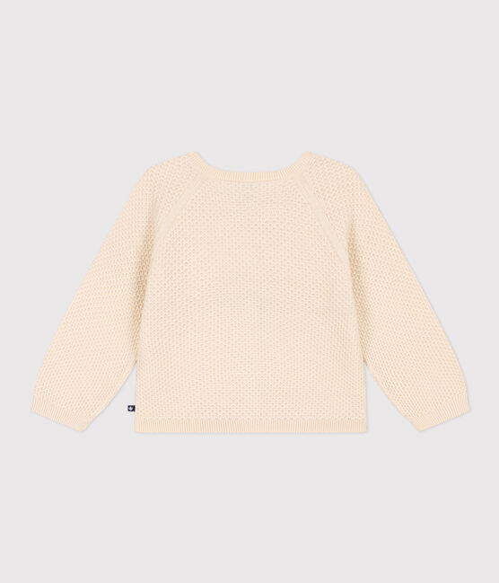 Cardigan en coton enfant fille écru AVALANCHE