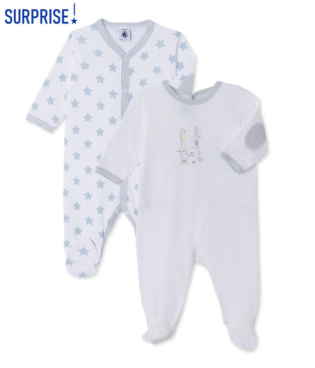 Lot surprise de 2 dors bien b&eacute;b&eacute; gar&ccedil;on en c&ocirc;te multicouleur