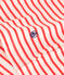 Tee-shirt Femme Le Boxy en coton rayé rouge AVALANCHE/ SPICY