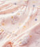 Pyjama petite fille imprimé princesse en coton rose FLEUR/blanc MULTICO
