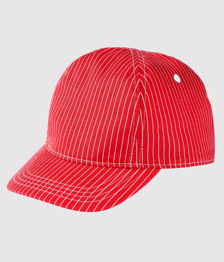 Casquette b&eacute;b&eacute; mixte rouge PEPS/blanc MARSHMALLOW