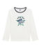 tee-shirt manches longues petit garçon blanc MARSHMALLOW