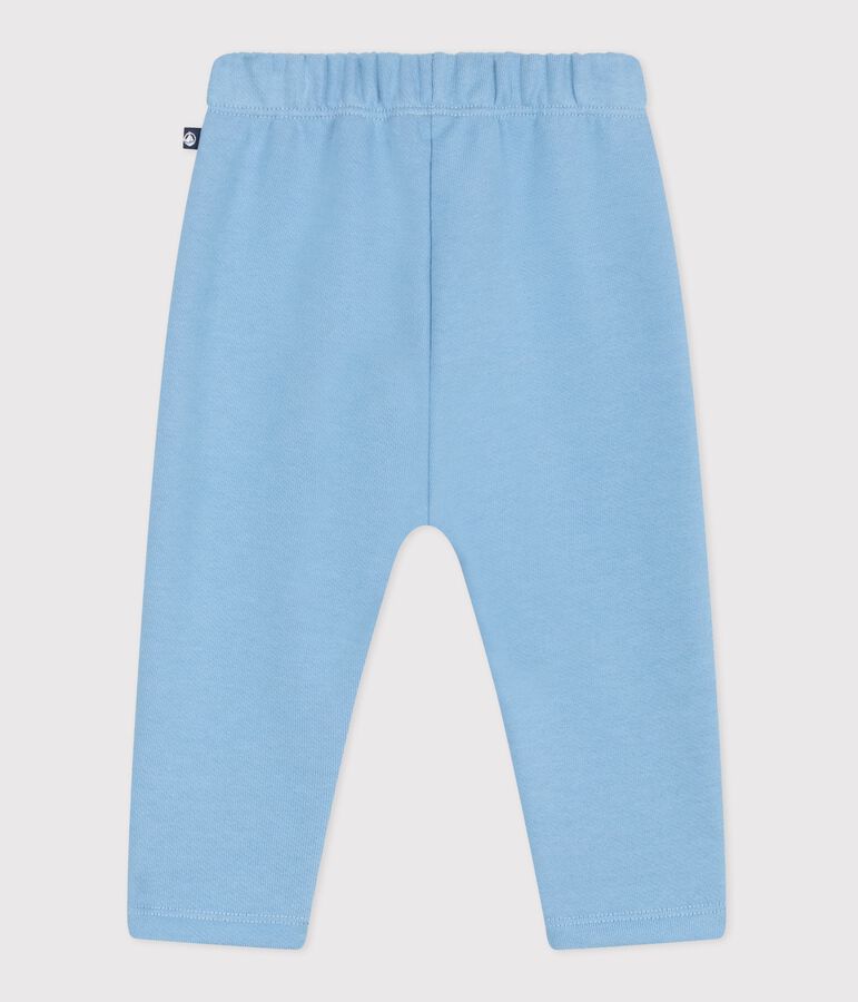Pantalon de jogging b&eacute;b&eacute; en coton uni bleu FLO