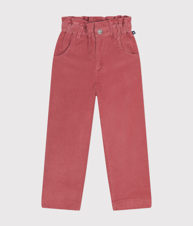 Pantalon en velours enfant fille rose ROSEWOOD