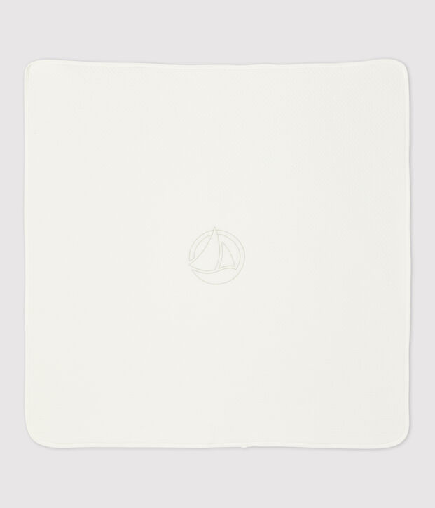 Couverture/nid d'ange b&eacute;b&eacute; en coton biologique blanc