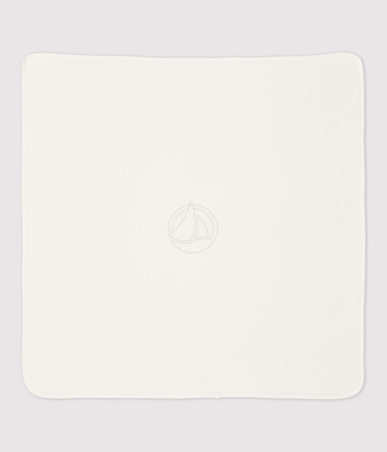 Couverture/nid d'ange b&eacute;b&eacute; en coton biologique blanc MARSHMALLOW