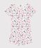 Pyjama short enfant en coton imprimé Paris blanc MARSHMALLOW/blanc MULTICO