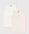 Lot de 2 chemises à bretelles soleils petite fille en coton biologique variante 1