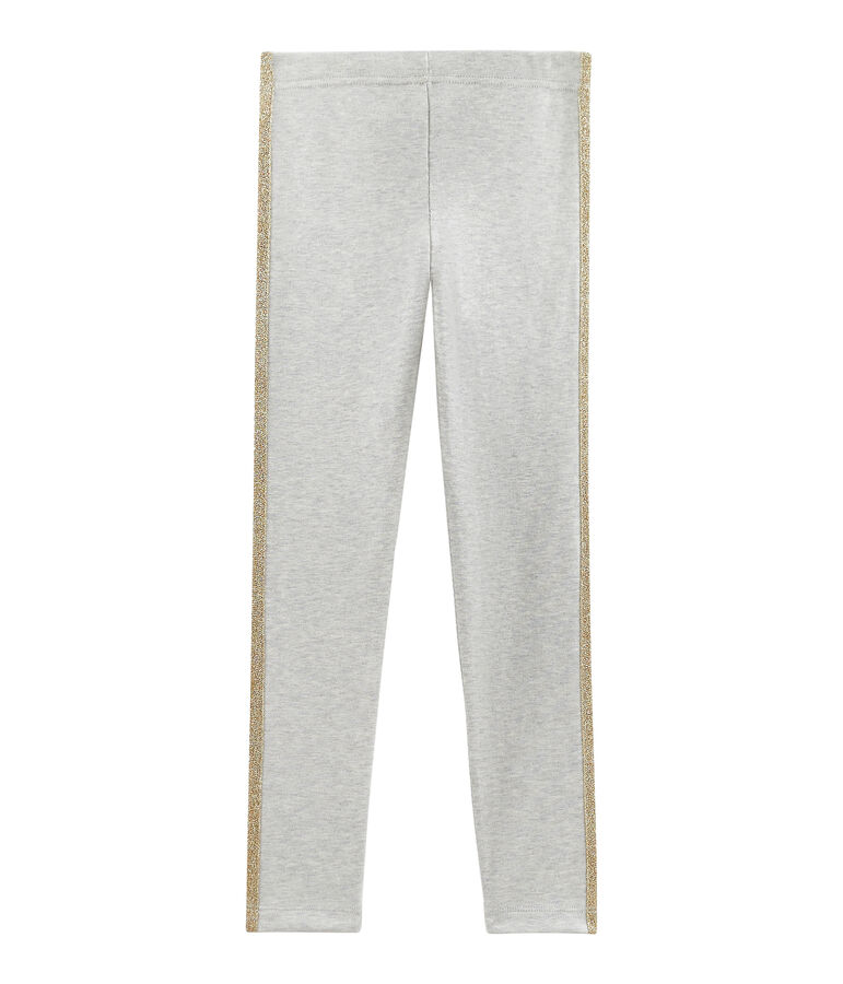 Pantalon maille enfant fille gris