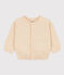 Cardigan b&eacute;b&eacute; en tricot de coton &eacute;cru