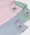 Lot de tee-shirts enfant en coton manches courtes uni variante 1
