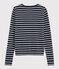 Cardigan iconique Femme bleu SMOKING/blanc MARSHMALLOW