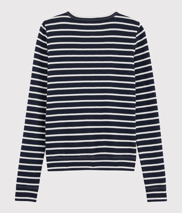 Cardigan iconique Femme bleu/blanc