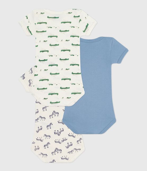 Lot de bodies manches courtes en coton animalier bébé variante 1