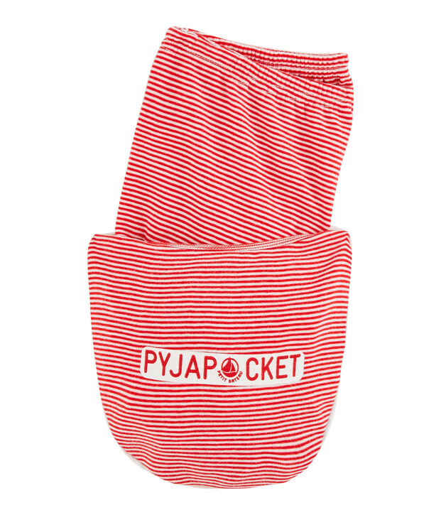 Pyjacourt petit gar&ccedil;on en c&ocirc;te blanc/multicouleur
