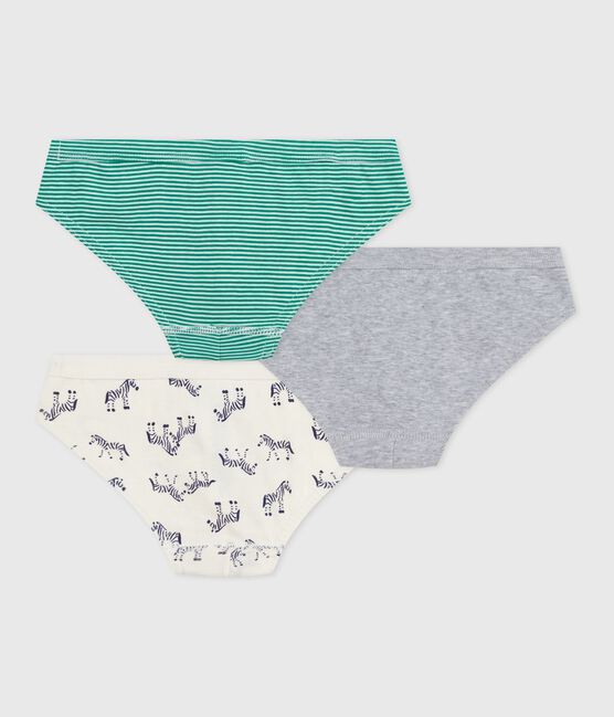 Lot de slips enfant en coton imprimé zèbres variante 1