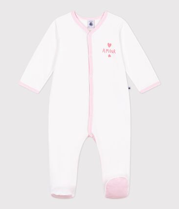 Pyjama bébé en velours uni