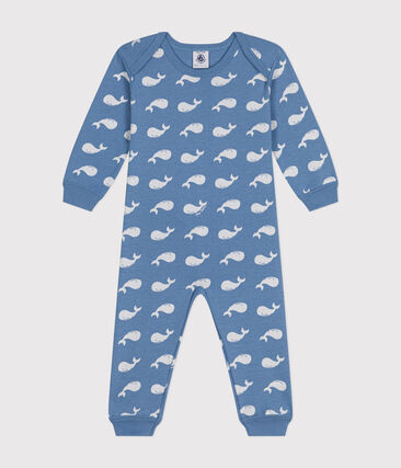 Pyjama sans pied imprimé baleine en coton bébé