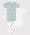 Lot de bodies manches courtes en coton imprim&eacute; dragons b&eacute;b&eacute; multicouleur