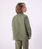 Veste enfant en coton unie vert OLIVINE