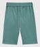 Bermuda en coton enfant garçon vert BRUT
