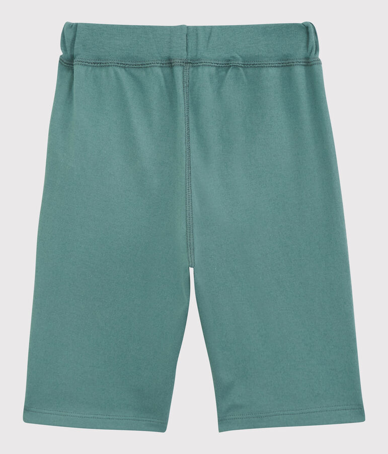Bermuda en coton enfant gar&ccedil;on vert
