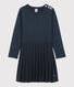 Robe manches longues coton enfant fille