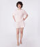 Pyjama short femme en coton manches courtes rose FLEUR